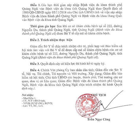 Quảng[-]Ngãi:[-]Tạm[-]dừng[-]việc[-]sáp[-]nhập[-]bệnh[-]viện[-]thành[-]phố[-]và[-]tỉnh
